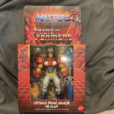 Masters Of The Universe x Transformers Optimus Prime Armor He-Man Figure Mattel
