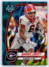 2024 Bowman University Chrome #64 Dominic Lovett Teal Lava Refractor
