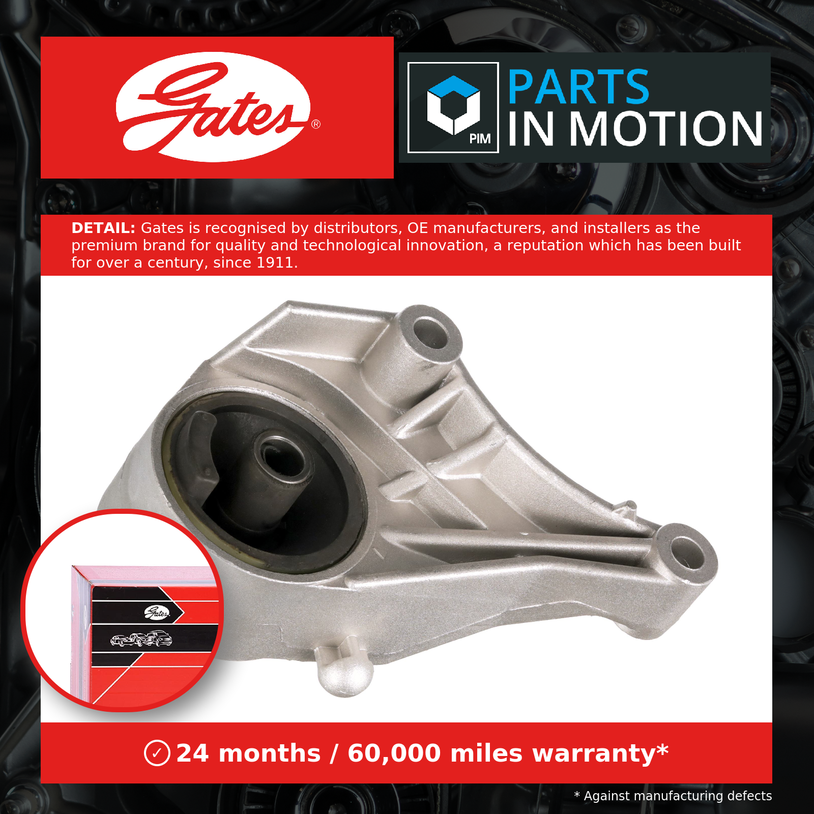 Engine Mount Front ETM1679 Gates Mounting 24416545 684238 93302281 744411679 New