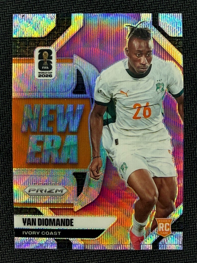 2026 Panini Prizm Fifa World Cup - New Era Yan Diomande RC #18 Wave Prizm ROOKIE