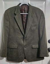Ralph Lauren Sport Coat Blazer Mens 42R Brown Faux Suede Jacket 2 Button