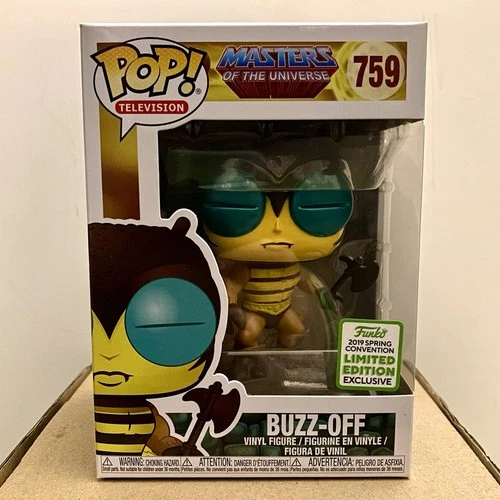 FUNKO POP! TELEVISION #759 BUZZ-OFF VINYL FIGURE HE-MAN MOTU ECCC FYE EXCL 2019