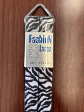 Fashion Laces 45" of Shoelaces/Shoe Laces 112 cm Zebra Print