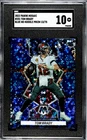 2022 Panini Mosaic Football No Huddle Blue Tom Brady #251 SGC 8