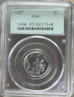 1937 Buffalo Nickel PCGS MS65
