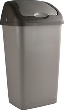 60L Plastic Swing Top Bin Large Kitchen Rubbish Waste Dustbin Talpa Home Office