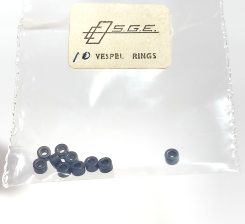 Trajan SGE Vespel Rings 3.2mm OD x 2.25mm Sealing Ring GC Fittings 10 Pcs - Afbeelding 7 van 9