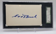 EDD ROUSH SIGNED INDEX CARD SGC CERTIFIED AUTHENTIC AUTOGRAPH