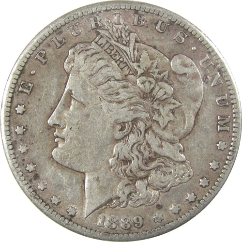 1889 S Morgan Silver Dollar VF Very Fine Details $1 Coin SKU:I25104