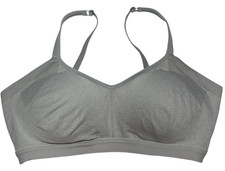 Warners Bra Women Medium Grey Wireless RM3911A Lightly Lined Easy Does It Soft