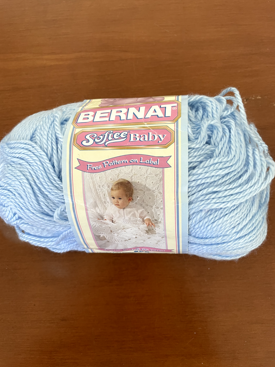 Bernat Softee Baby DK weight Acrylic yarn color 2002 Pale Blue