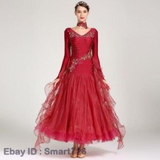 NEW Ballroom Competition Dance Dress Modern Waltz Tango Standard Dress