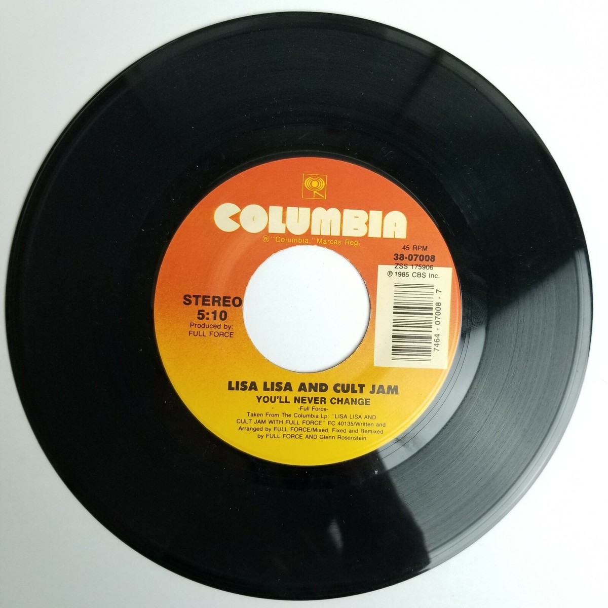 ❤︎ Lisa Lisa & The Cult Jam You'll Never Change 45 RPM 7