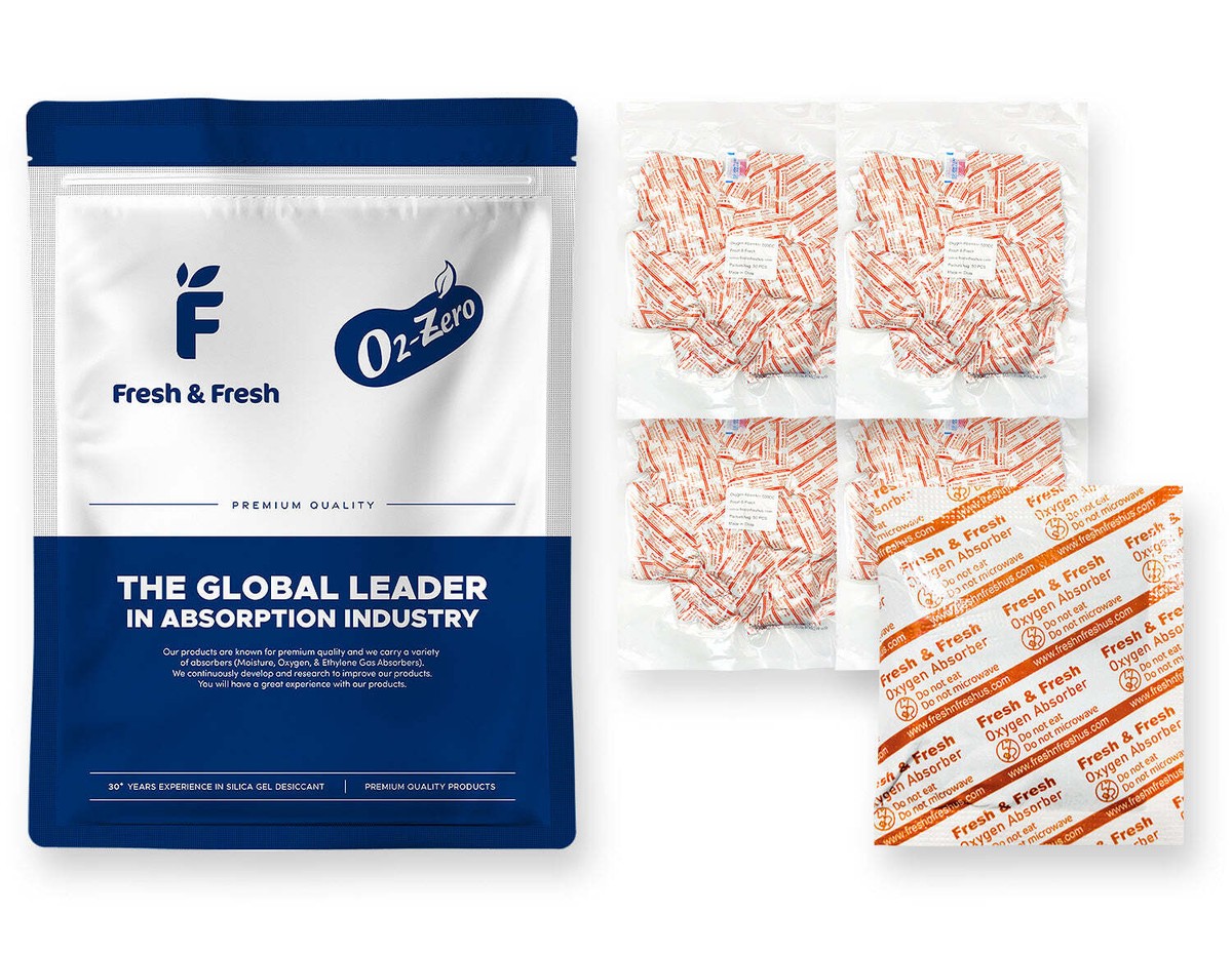 500cc Oxygen Absorbers Fresh & Fresh 100 Pack Premium Oxygen Absorbers - 500 CC Each, 2 Bags Of 50 For Food Storage & Preservation Long Term Food Storage Absorbers - Foto 12