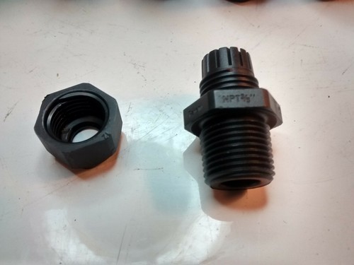 Lot of 10, 3/8" NPT Strain Relief Cord Grip / Cable Gland 4-8 mm HSK-K Schwarz - Picture 3 of 4
