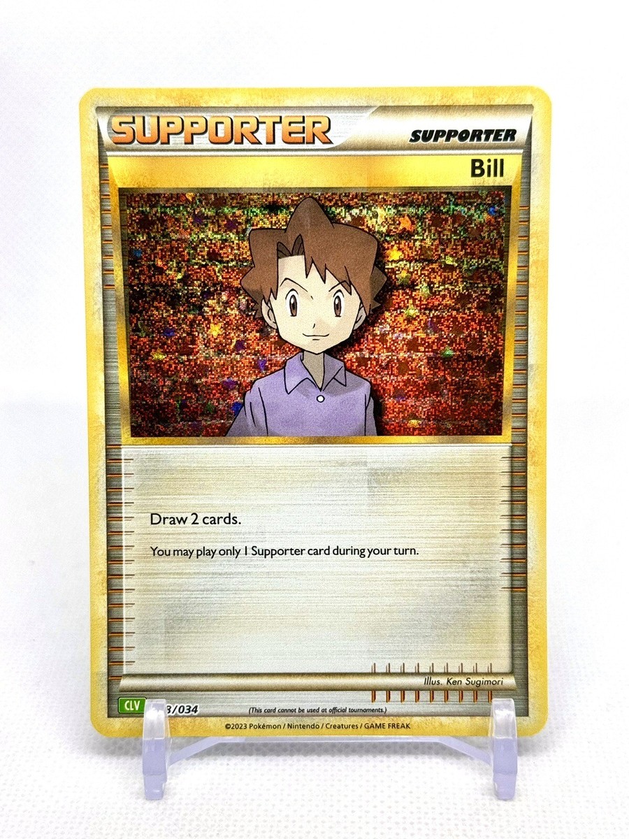 Pokemon TCG Classic Collection Bill Holo CLC- CLB- CLV 018/034 Holo NM/M  🇺🇸