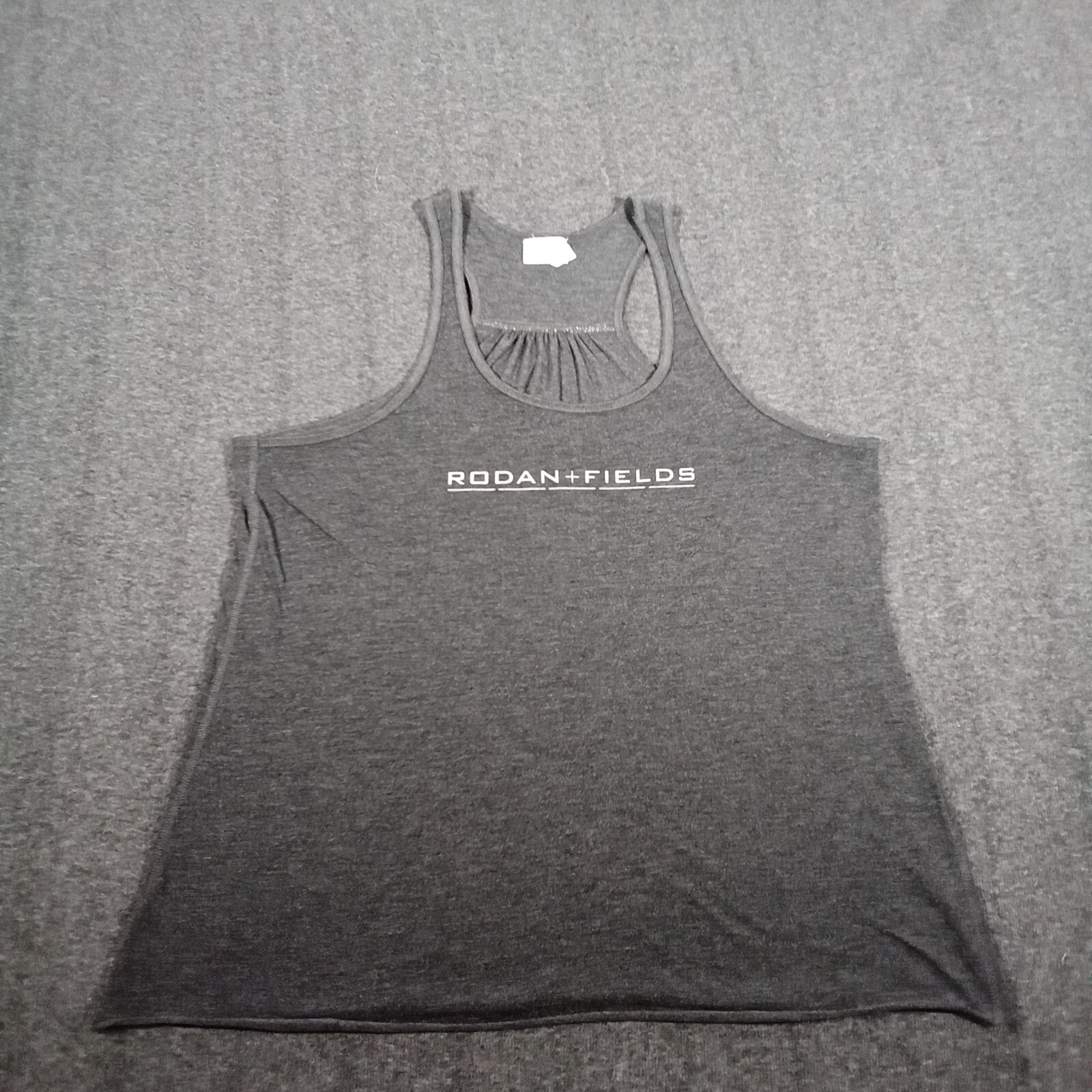 Rodan Fields Tank Top Womens XXL Gray Work Out Racerback Athleasure Causal