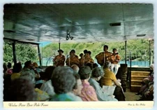 KAUAI, HI ~ Hawaiian Musicians WAILUA RIVER BOAT RIDE ca 1970s - 4"x6" Postcard