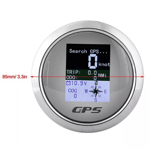 85mm GPS Tachometer Tacho Geschwindigkeitsmesser Digital für Motorrad Boot-Yacht - Bild 8 von 25
