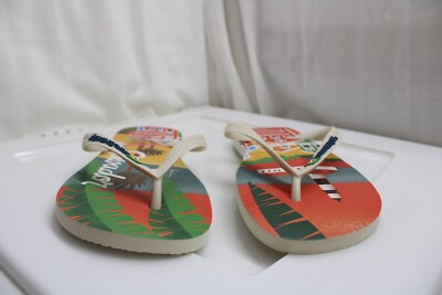 Unisex Men's 13 Havianas. Salvador Multicolor Town/Beach FlipFlop Sandals Rubber