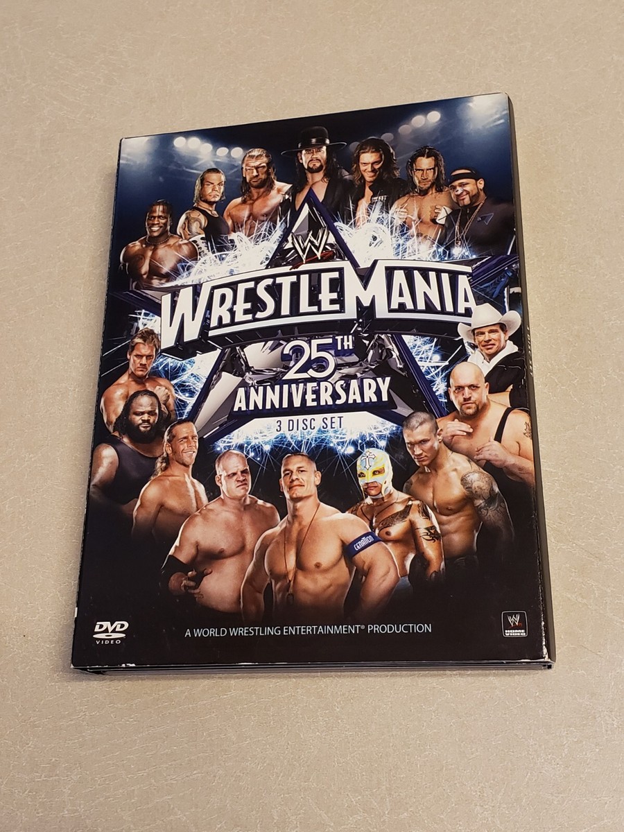 スポーツ・フィットネス WRESTLEMANIA 25TH ANNIVERSARY 3 DISC SET WWE WrestleMania 25th Anniversary (DVD 3 Disc Set) Undertaker