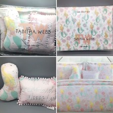 7pc Tabitha Webb Mermaid TWIN SHEET COMFORTER PILLOW Set Ocean Pink Designer NEW