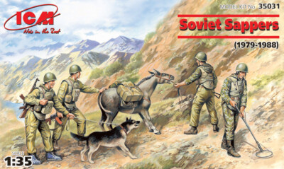 ICM Modellbausatz – Soviet Sappers, Afghanistan 1979-1988, 1/35 Maßstab