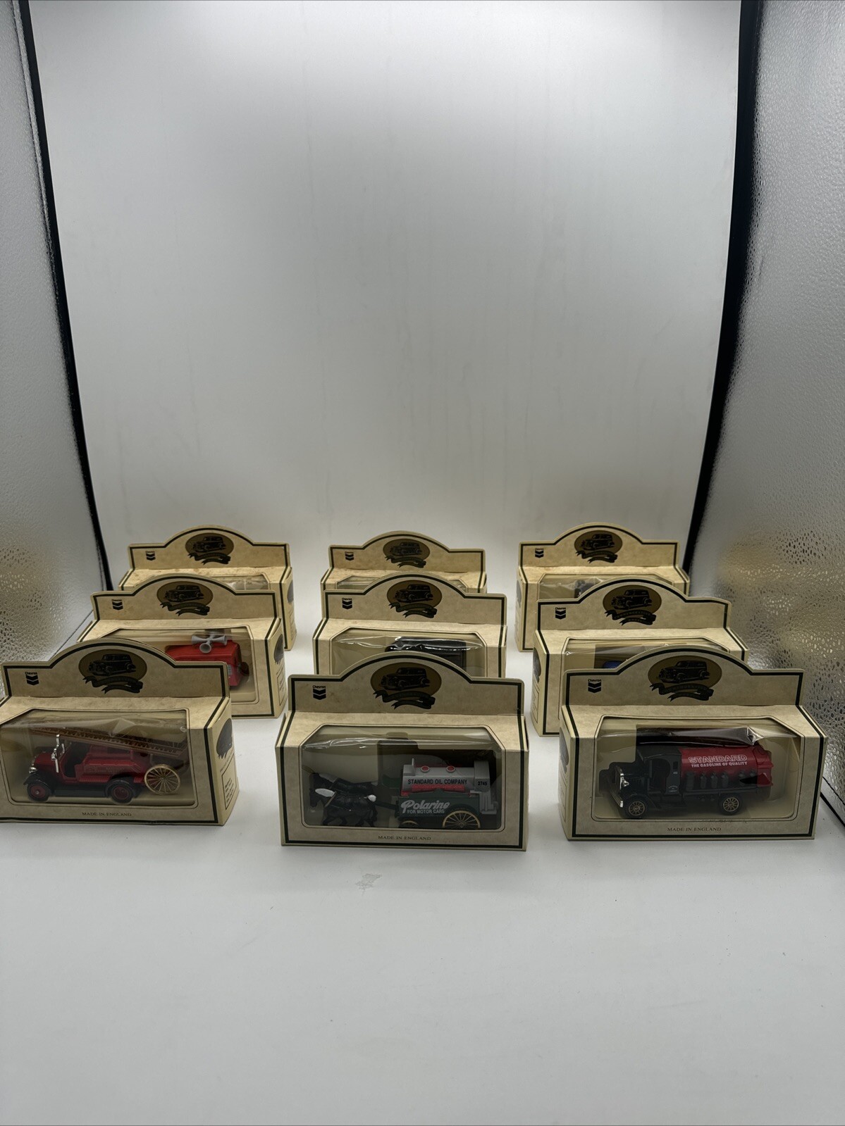Chevron Commemorative Models Lot of 9  Die Cast Metal Replicas with Box (L5)