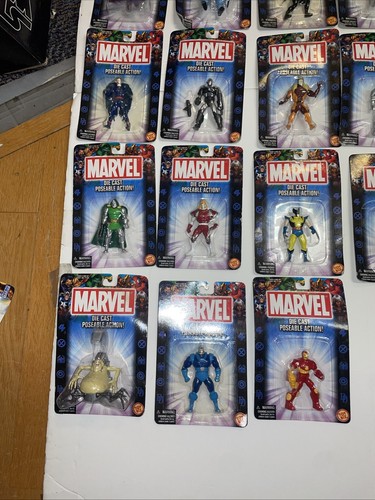 New Sealed ToyBiz Marvel Die Cast Poseable Figure Lot Of 21 - Picture 6 of 6