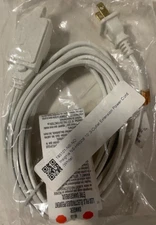 NEW Insignia NS-HW306 10’ 3-Outlet Wide Range WHITE Extension Power Cable Cord