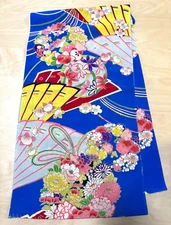 Japanese Kimono/Silk Fabric/Antique Kimono/Kimono Fabric/Remade Fabric
