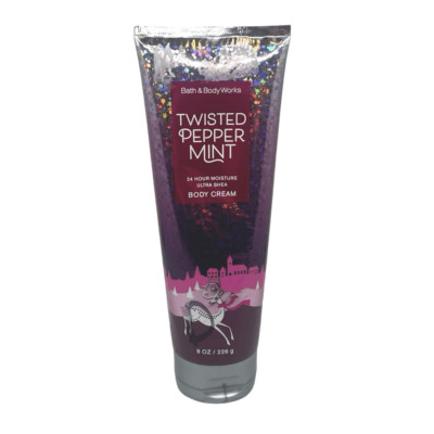 Bath & Body Works Twisted Peppermint 24 Hr Ultra Shea Body Cream 8 oz / 226 g