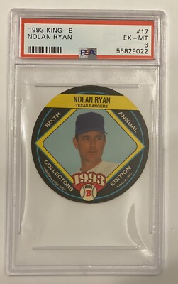 1993 KING - B NOLAN RYAN #17 PSA EX-MT 6