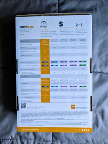 ARRIS SURFboard SBG10 Wi-Fi Modem/Router - Gaming/Streaming, Wireless Internet - Photo 2/4