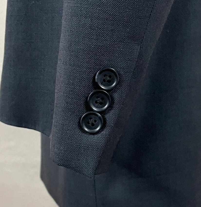 Костюм мужской Kasper из 2 предметов 44R 36x27 темно-серый на двух пуговицах плиссированная шерсть - Изображение 2 из 4