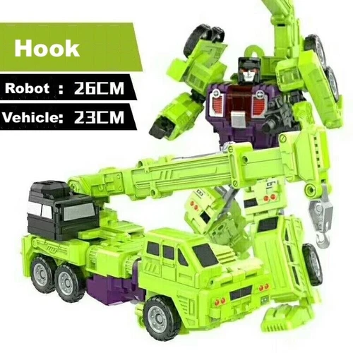 6 In 1 Deformable Robot Devastator Action Figures Engineering Car Truck Toy 44cm - 第 15/24 張圖片