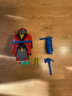 Vintage Teenage Mutant Ninja Turtles ROAD READY LEO Fireman 1993 TMNT INCOMPLETE