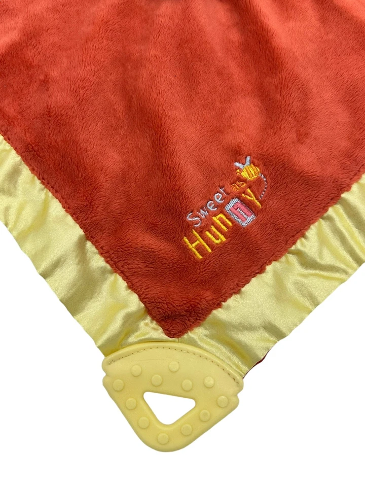 Disney Winnie the Pooh DULCE COMO LA MIEL Hunny Rojo Lovey Amarillo Mordedor Borde Satinado Foto 2 de 4