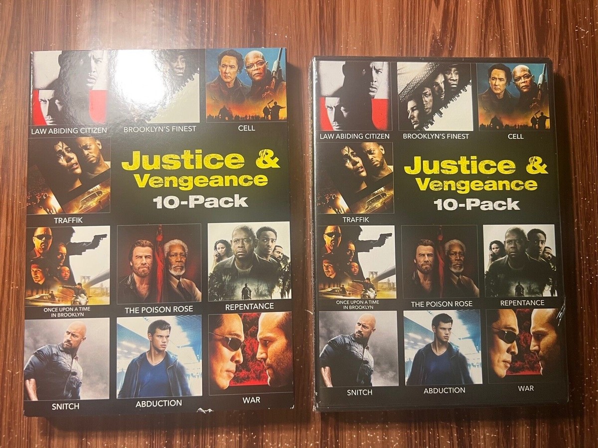 Justice & Vengeance 10-Pack DVD Movie Set Brooklyn Poison Rose War