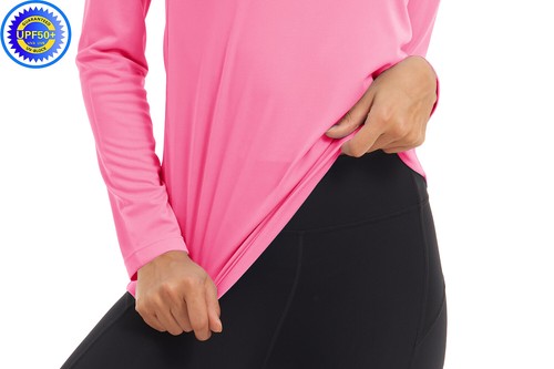 UPF50+ Women's UV Shirts Rash Guard Long Sleeve Outdoor Skin Protection T-Shirts - Picture 84 of 199