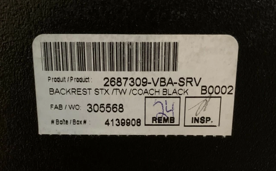 Polaris 2015 -19 Sling Shot Seat Back, STX TW Coach Black, 2687309-VBA, New ASM Foto 3 de 3