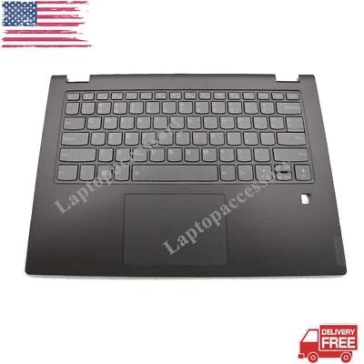 LAPTOPACCESSORY New Palmrest For Lenovo FLEX-14API 14IML 14IWL US Backlit Keyboard 5CB0U42015 US