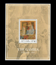 VINTAGE CLASSICS - Gambia 1991 - Christmas Art - Souvenir Stamp Scott 1171 MNH