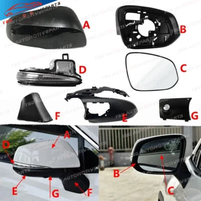 Side Mirror Frame Lower Cap for Toyota RAV4 2019 2020 2021-2023 Lens Turn Light  - Image 1 of 4