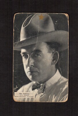 WM. [William] DUNCAN, Universal ~ WESTERN antique movie 1920s Exhibit Supply Co.