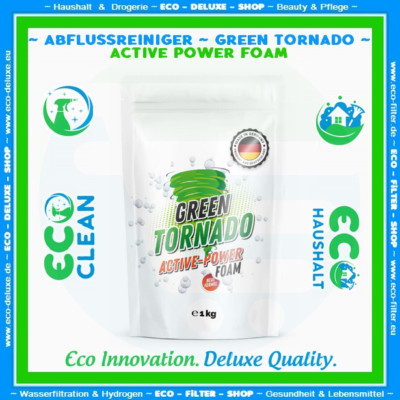 Abflussreiniger   GREEN TORNADO   Active Power Foam    Oxygen Reiniger 1 kg