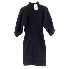 ISABEL MARANT ETOILE NWT Size 34 US XS Laure Robe Dress Faded Black Denim Gray