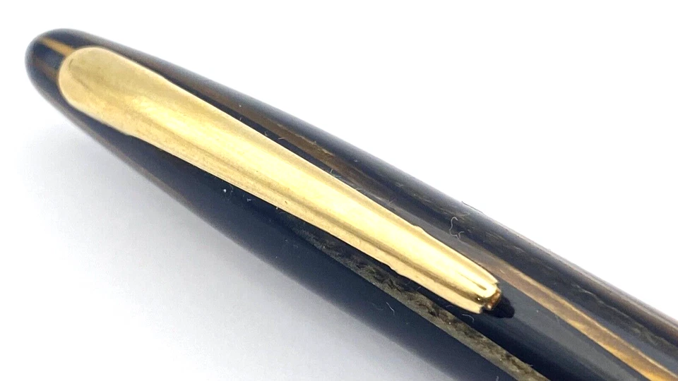 VINTAGE SHEAFFER STATESMAN MECHANICAL PENCIL IN GOLDEN BROWN GOLD TRIM USA 1940S - Image 3 of 4