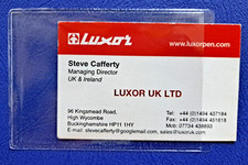 16x CLEAR TRANSPARENT SELF ADHESIVE BUSINESS CARD POCKETS 65x95mm SHORT VERTICAL