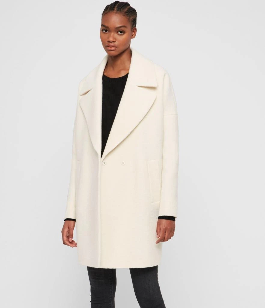 AllSaints Jetta Coat Womens in White